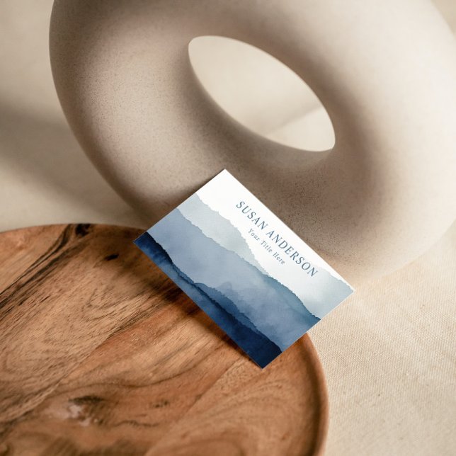 Minimalistische Wasserfarbenkarte Visitenkarte (Von Creator hochgeladen)