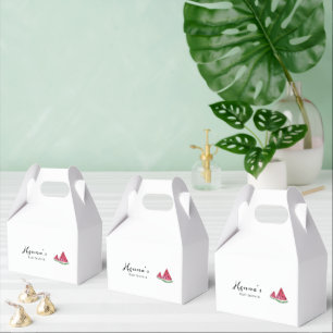 Minimalistische Wassermelonen-Sommer-Baby-Party  Geschenkschachtel