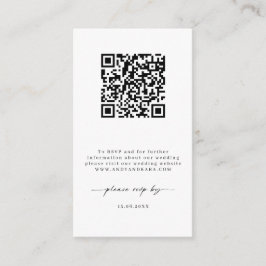 Minimalistische Website-UAWG-Barcode-Umschließungs Begleitkarte
