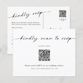 Minimalistische Website UAWG Strichcode-Postkarte Postkarte