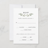 Minimalistische Wedding Mahlzeit-Wahl des Laub-|