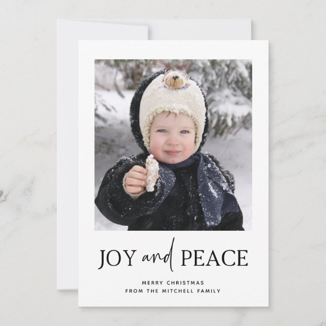 Minimalistische Weihnachten | Ein Foto Freude und  (Vorderseite)