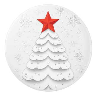Minimalistische Weihnachten Keramikknauf