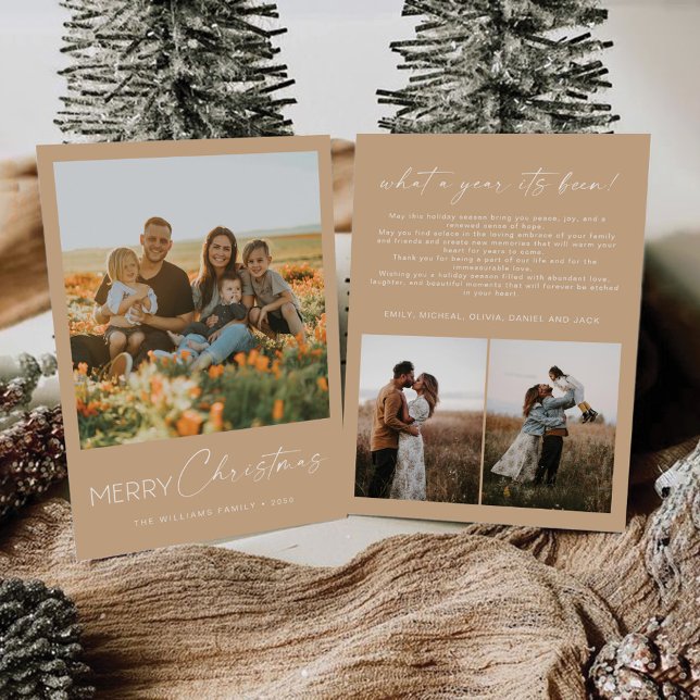 Minimalistische Weihnachten mit Fotokarte Einladung (Von Creator hochgeladen)