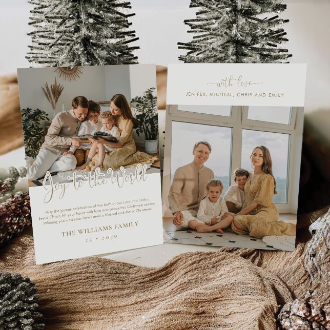 Minimalistische Weihnachten mit Fotokarte Einladung (Von Creator hochgeladen)