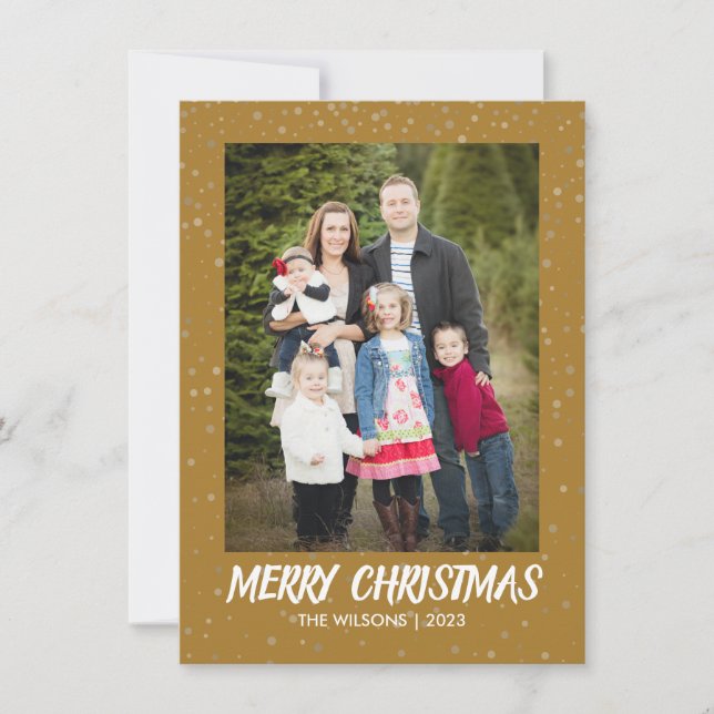 Minimalistische Weihnachten | Modernes elegantes G (Vorderseite)