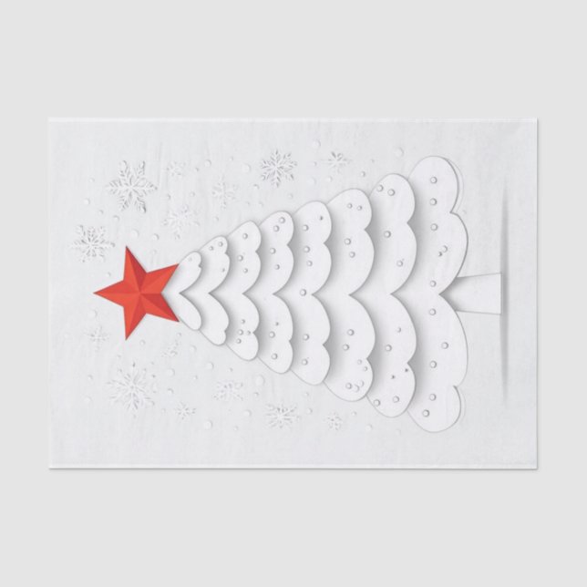 Minimalistische Weihnachten Seidenpapier (Vorderseite)