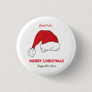 Minimalistische Weihnachten und Neues Jahr glückli Button