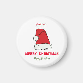 Minimalistische Weihnachten und Neues Jahr glückli Magnet