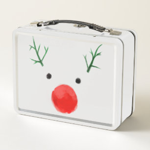 minimalistische Weihnachts-Lunch-Box Metall Brotdose