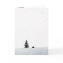 Minimalistische Weihnachts-Winterszene
