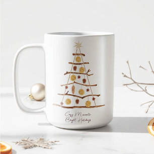 Minimalistische Weihnachtsbaum Tasse