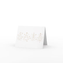 Minimalistische Weihnachtsbaumkarte