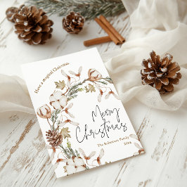 Minimalistische Weihnachtsfeierkarte Feiertagspostkarte