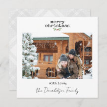 Minimalistische Weihnachtskarte