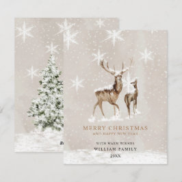 Minimalistische Weihnachtskarte Feiertagskarte