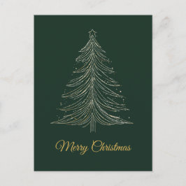 Minimalistische Weihnachtskarte Feiertagspostkarte