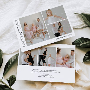 Minimalistische Weihnachtskarte für Weihnachten Fo Einladung