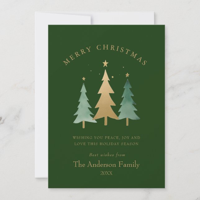 Minimalistische Weihnachtskarte für Weihnachten Gr (Vorderseite)