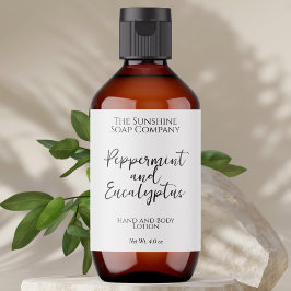 Minimalistische weiße Kosmetikflasche oder Etikett