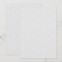 Minimalistische weiße Schneeflocken, hellgrauer Hi Einladung