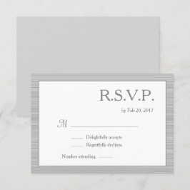 Minimalistische, weiße Streifen moderne schicke uA Einladung