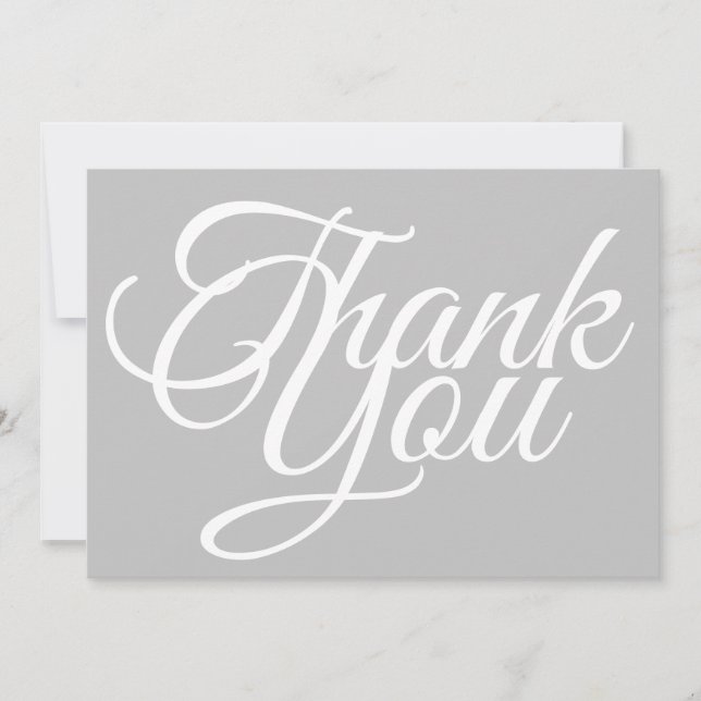 Minimalistische weiße Typografie Foto leicht Grau  (Vorderseite)