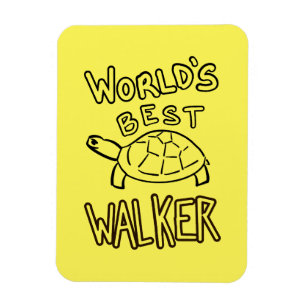 Minimalistische Welt Best Walker Turtle Line Art Magnet