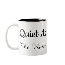 Minimalistische White & Black Zitat-Tasse .