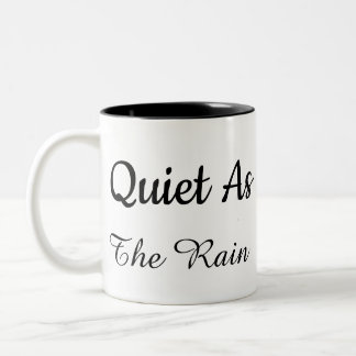 Minimalistische White & Black Zitat-Tasse . Zweifarbige Tasse