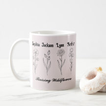 Minimalistische Wildblumen-Kinder-Namen-Andenken定制