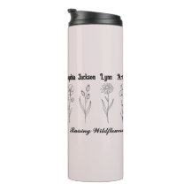 Minimalistische Wildblumen Kinder Namens Erinnerun