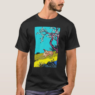 Minimalistische Windhund-Silhouette-Hundedarstellu T-Shirt