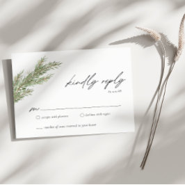 Minimalistische Winter-Hochzeitskarte für UAWG Einladung