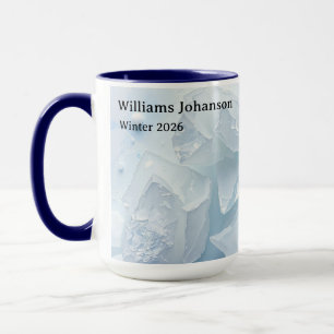 Minimalistische Winter-Tau-Natur-Ästhetik Tasse