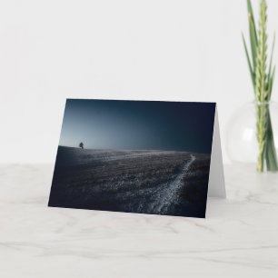 Minimalistische Winterlandschaft Alte Linslade (87 Karte