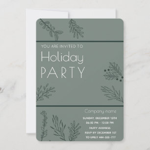 Minimalistische Winterlandschaft Einladung