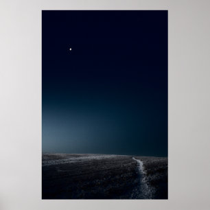 Minimalistische Winterlandschaft Old Linslade (874 Poster