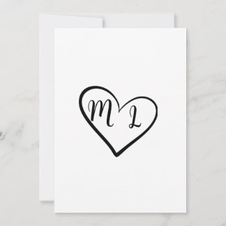 Minimalistische "Wir haben Ja gesagt"-Hochzeitsein Einladung