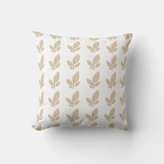 Minimalistische Wurfkissen mit Blattmuster Kissen