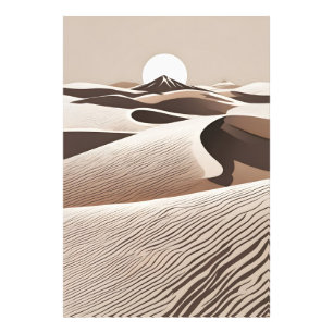 Minimalistische Wüstenkunst Fotodruck