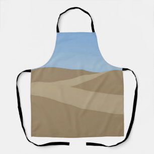 Minimalistische Wüstenlandschaft mit Dünen Schürze