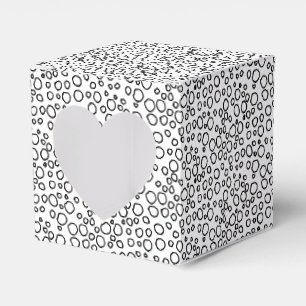 Minimalistische Xmas Niedliche Schwarz-weiße Blase Geschenkschachtel