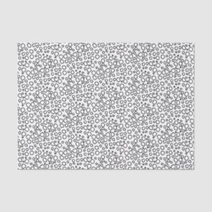 Minimalistische Xmas Niedliche Schwarz-weiße Blase Seidenpapier