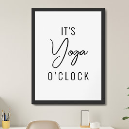 Minimalistische Yoga-Kunst - individuell anpassbar Poster