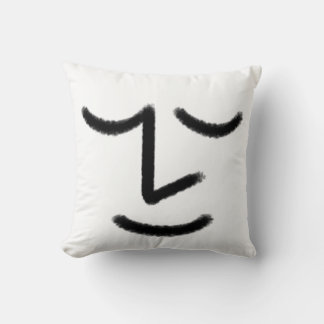 Minimalistische Zen-Gesicht-Wurfkissen Kissen