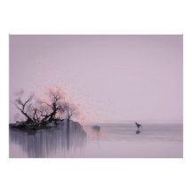 Minimalistische Zen-Landschaft