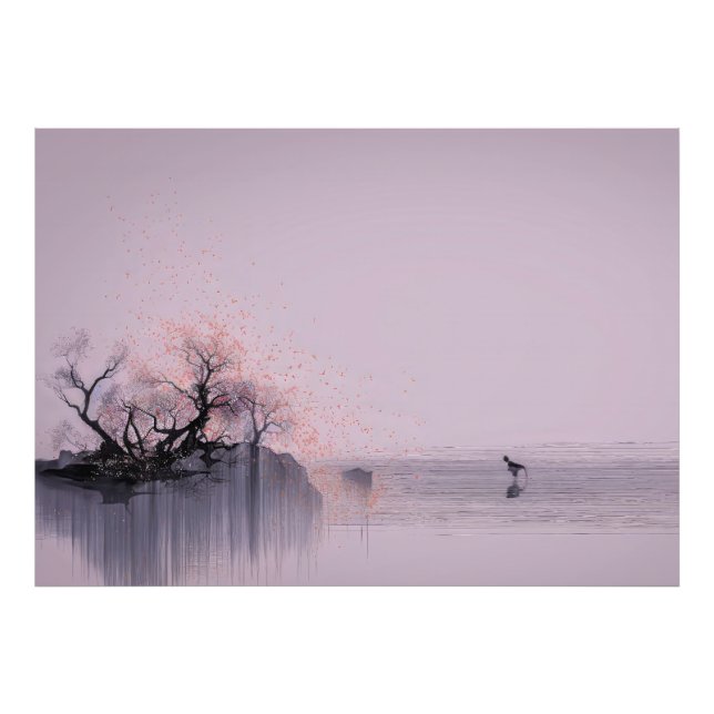 Minimalistische Zen-Landschaft Fotodruck (Vorne)