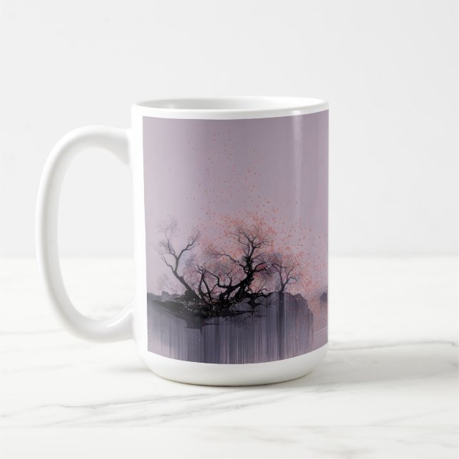 Minimalistische Zen-Landschaft Kaffeetasse (Links)