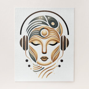 Minimalistische Zen-Musik Göttin Geometrisches Abs